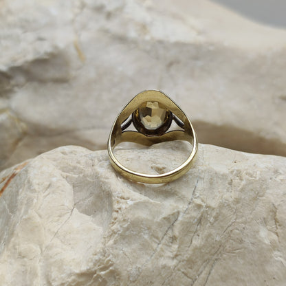 Vintage ring with Citrine in 8K gold