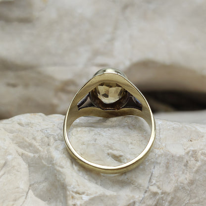 Vintage ring with Citrine in 8K gold