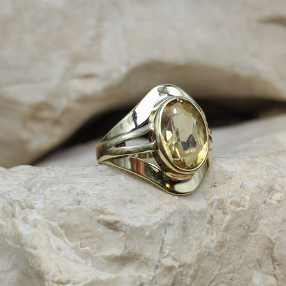 Vintage ring with Citrine in 8K gold