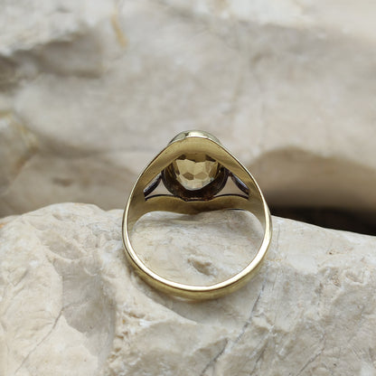 Vintage ring with Citrine in 8K gold
