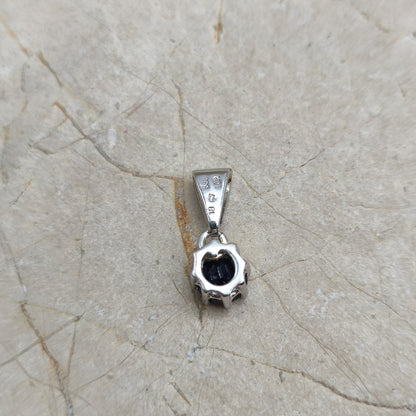 Sapphire and Diamond Pendant in 14K gold