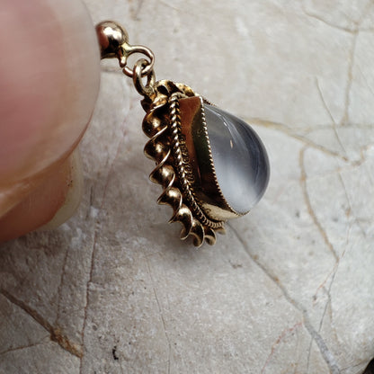 Moonstone Earrings in 9K gold