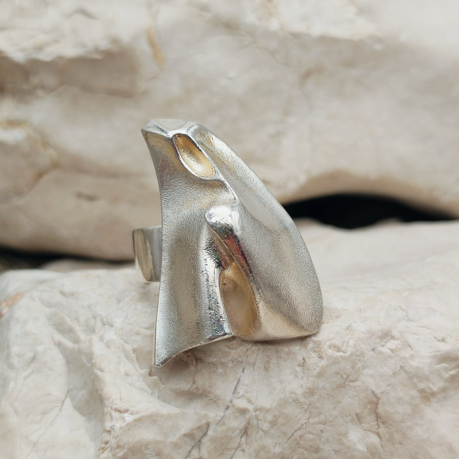 Lapponia Nodica ring van Björn Weckström uit 1988 in zilver 925