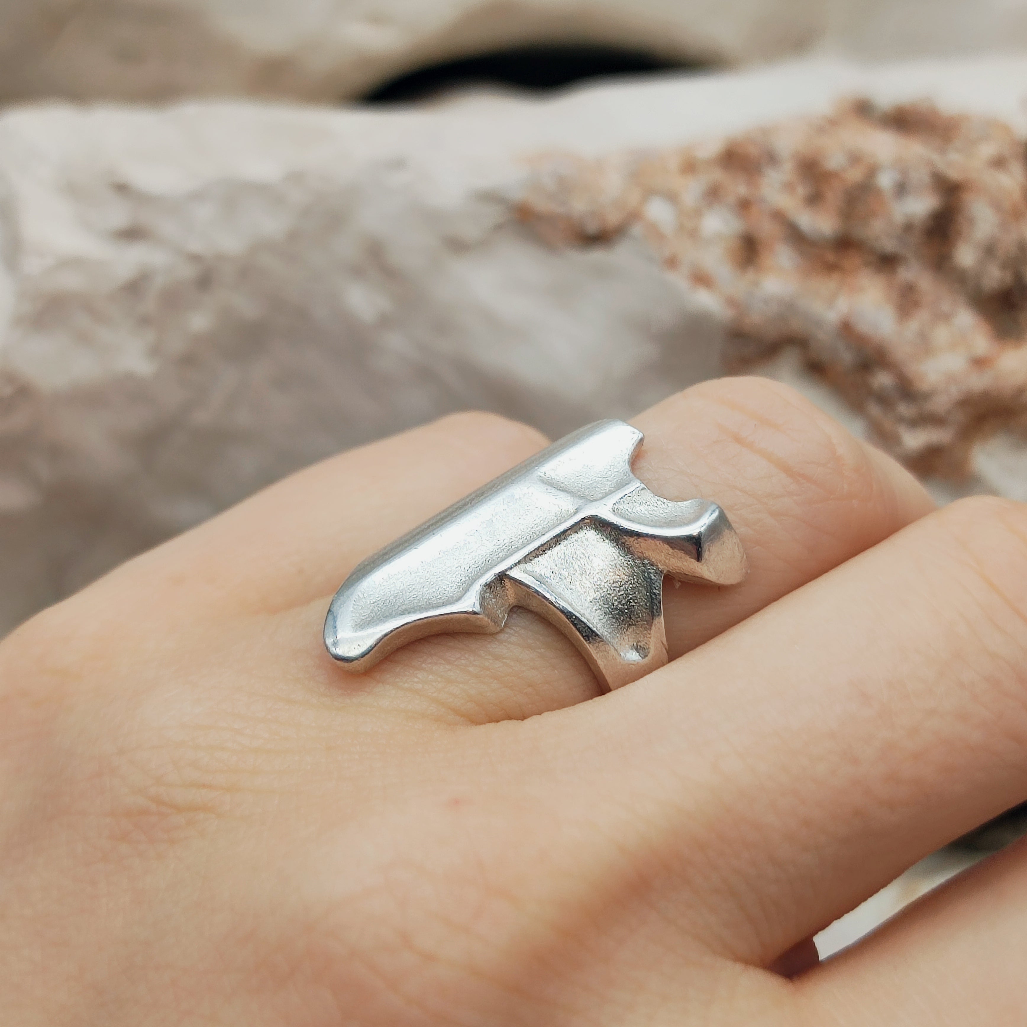 Lapponia Tucana ring 1987 – Björn Weckström – Vintage silver – Feniks