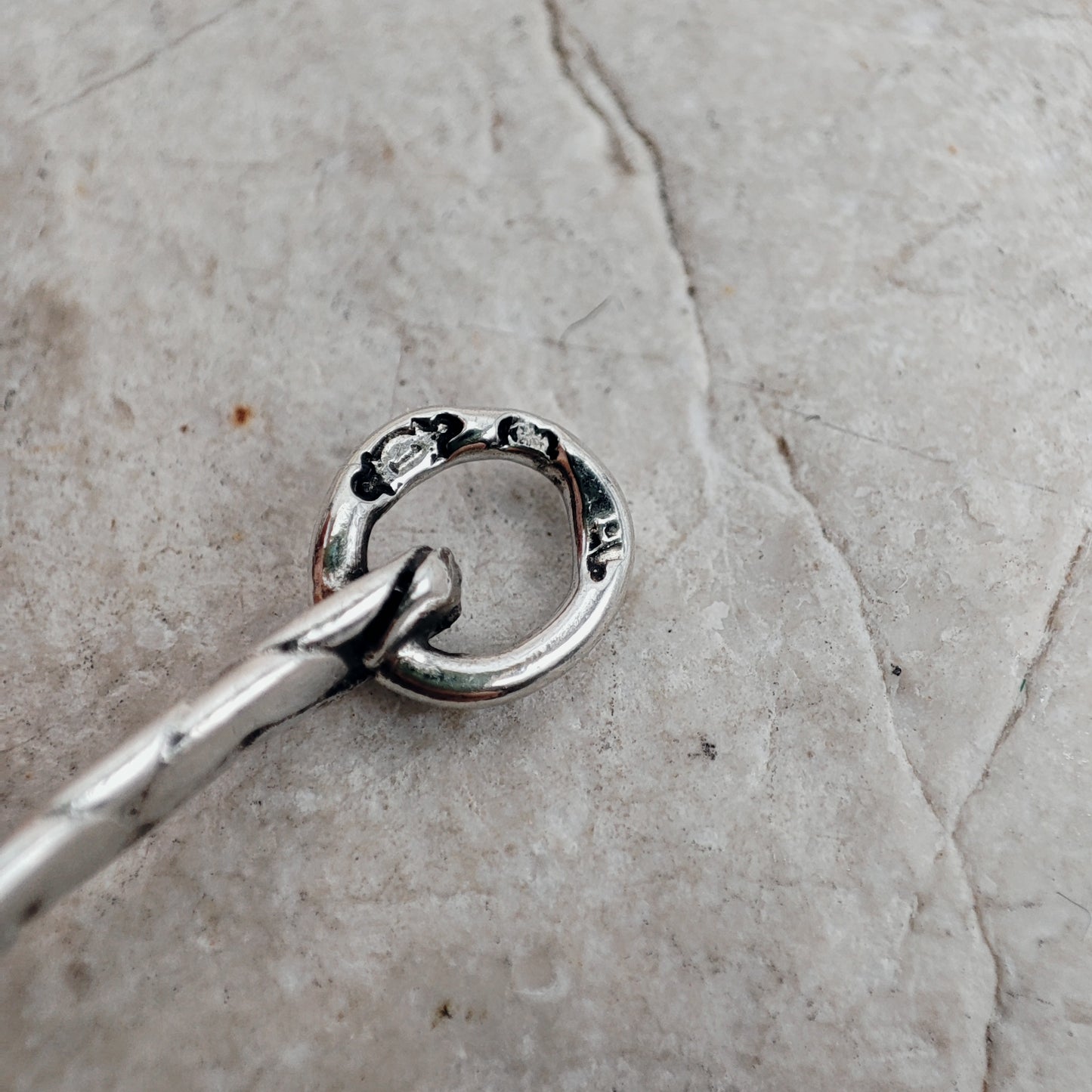 Vintage Silver Bracelet by Reggers with Chalcedony Cabochon (1934–1954)