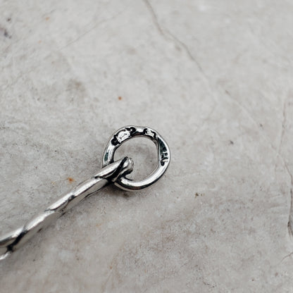 Vintage Silver Bracelet by Reggers with Chalcedony Cabochon (1934–1954)