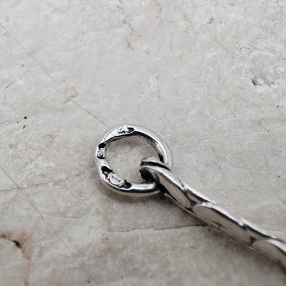 Vintage Silver Bracelet by Reggers with Chalcedony Cabochon (1934–1954)