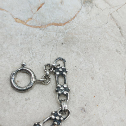 Vintage Silver Bracelet by Reggers with Carnelian (1934–1954)