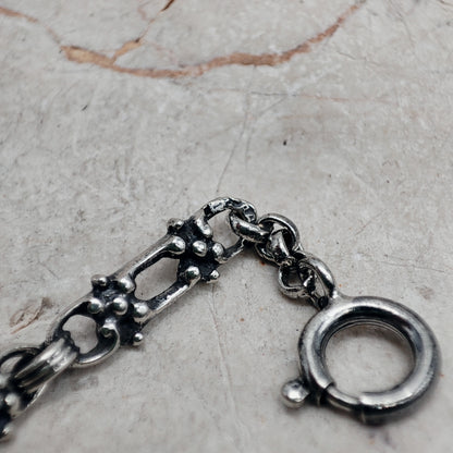 Vintage Silver Bracelet by Reggers with Carnelian (1934–1954)