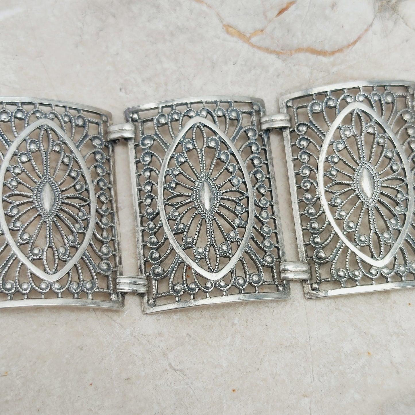 Vintage 835 Silver Bracelet by Knödler Friedrich