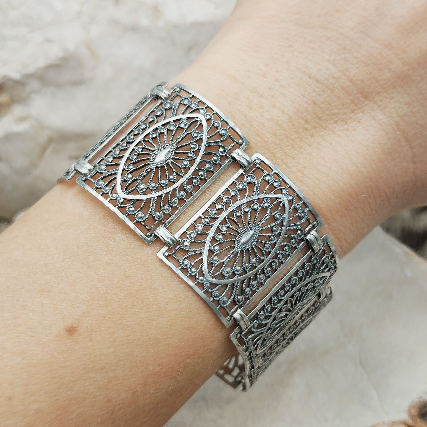 Vintage 835 Silver Bracelet by Knödler Friedrich