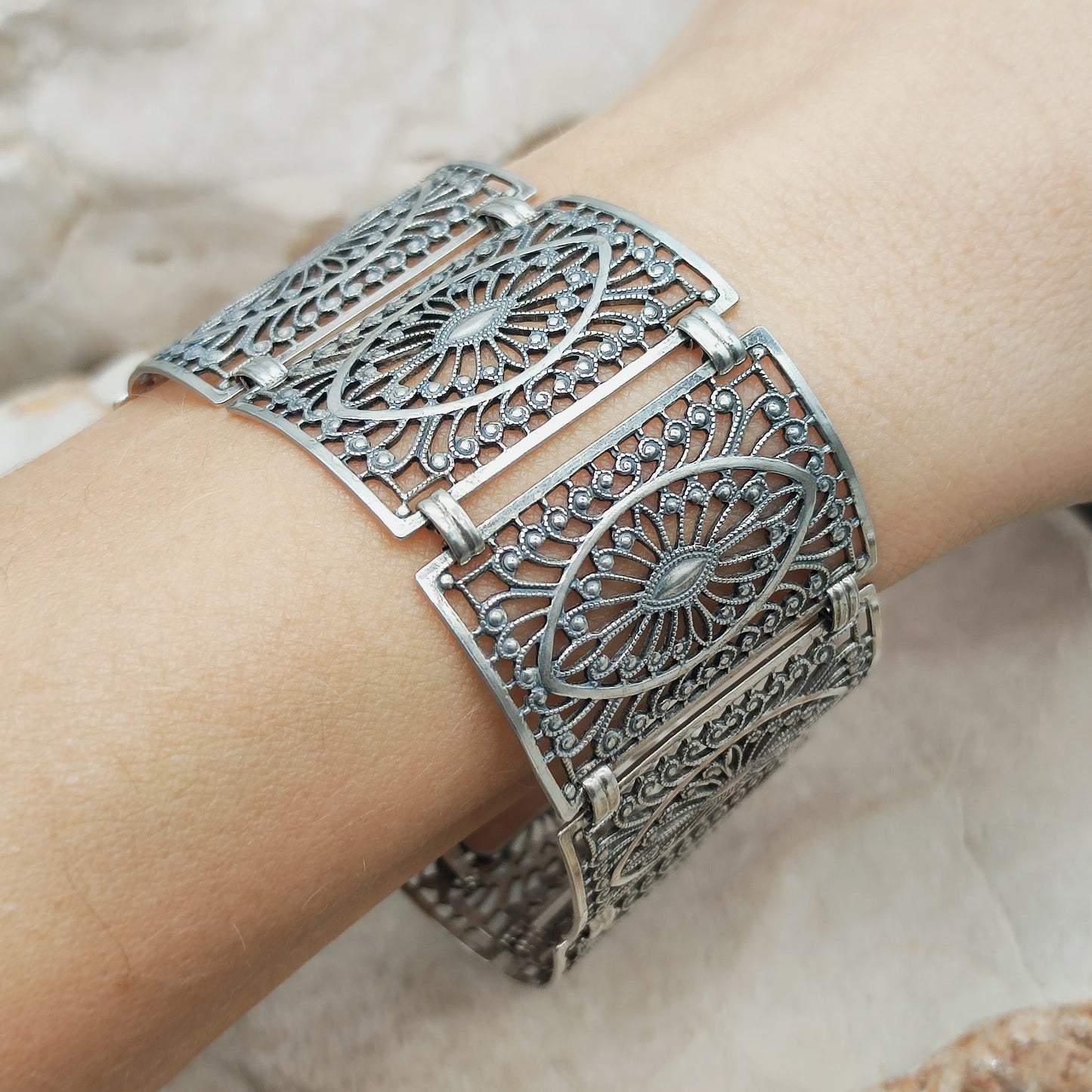 Vintage 835 Silver Bracelet by Knödler Friedrich