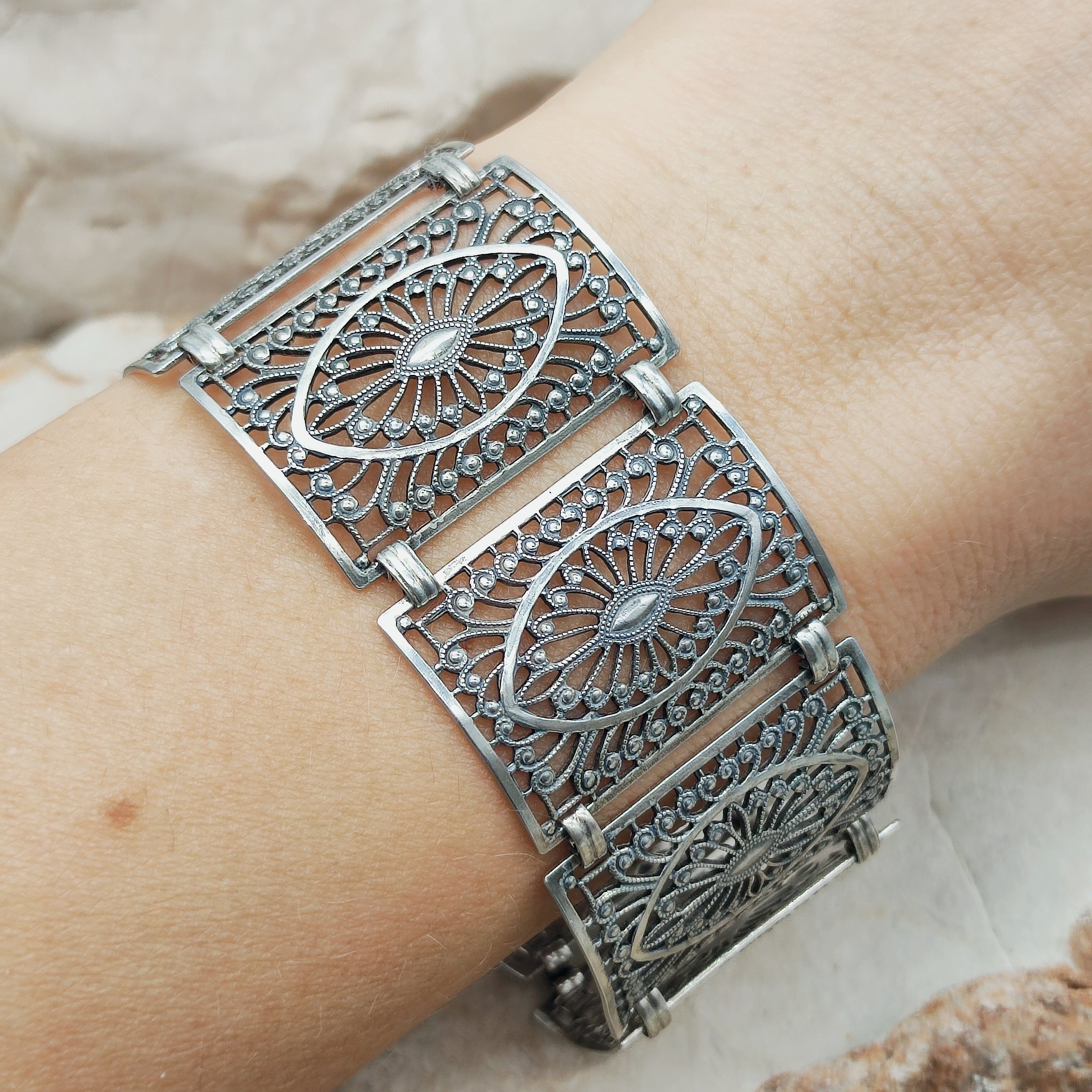 Vintage 835 Silver Bracelet by Knödler Friedrich – Feniks