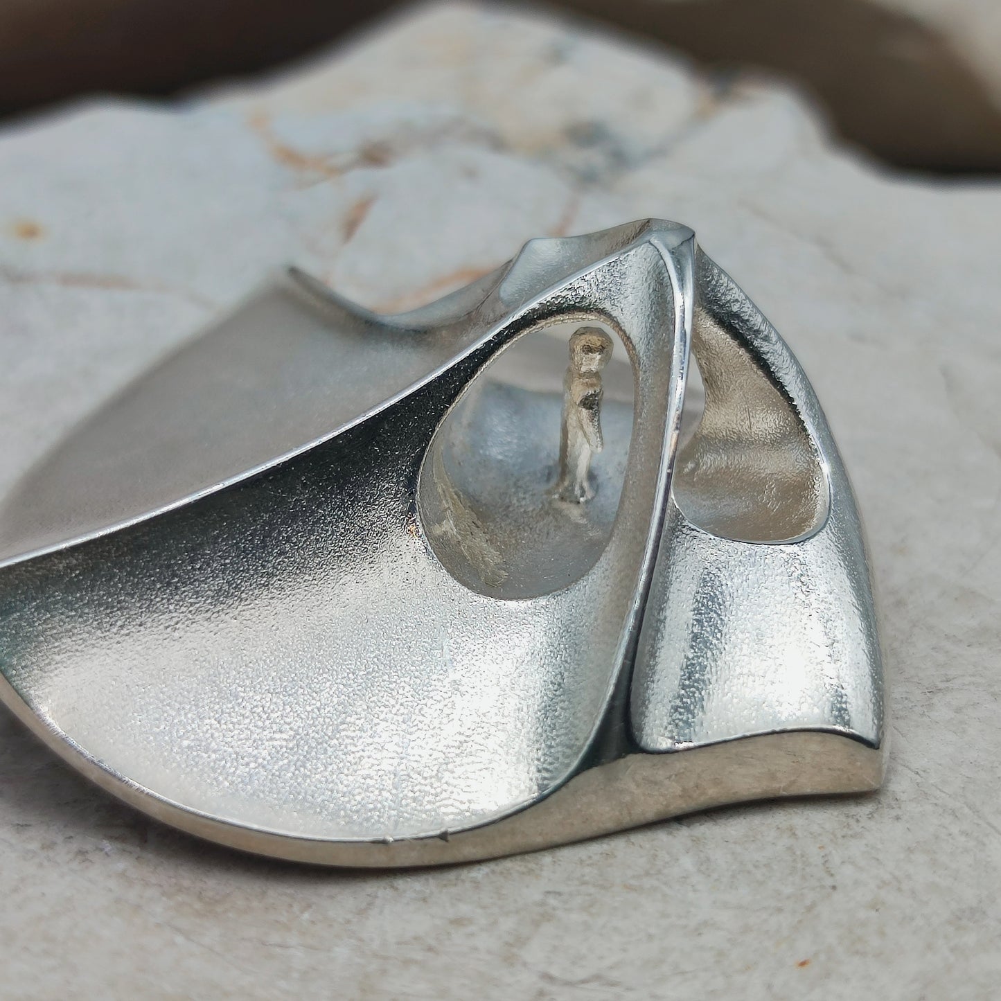 Labyrinth Brooch by Bjorn Weckström for Lapponia