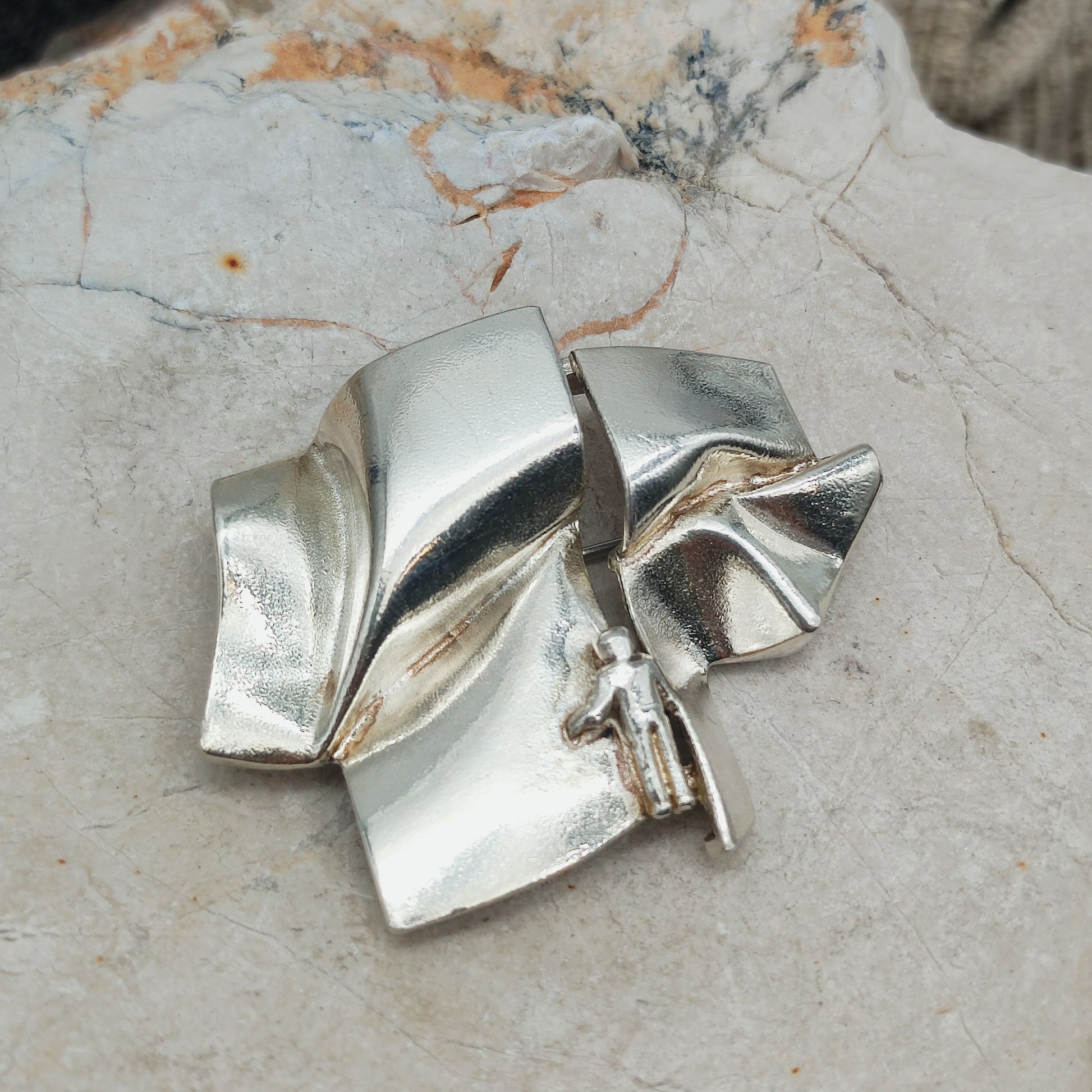 Lapponia broche Stranger on Io zilver Björn Weckström voorzijde