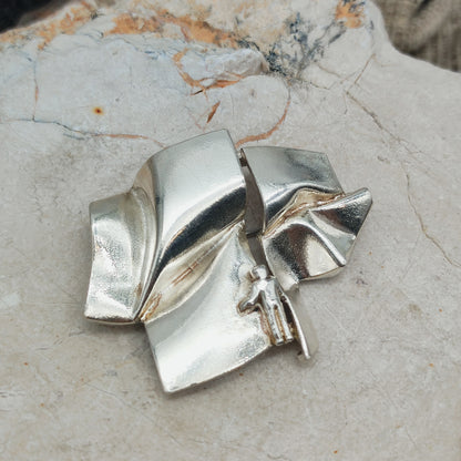 Lapponia broche Stranger on Io zilver Björn Weckström voorzijde