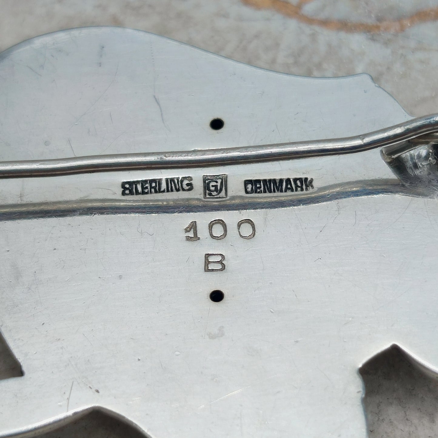 Silver Tulip Brooch by Georg Jensen