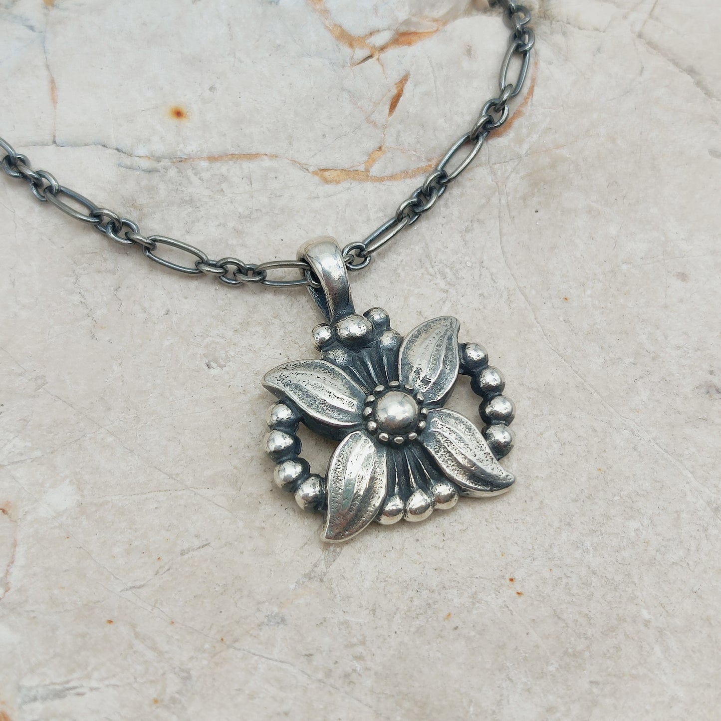 Silver Heritage pendant 1998 by Georg Jensen