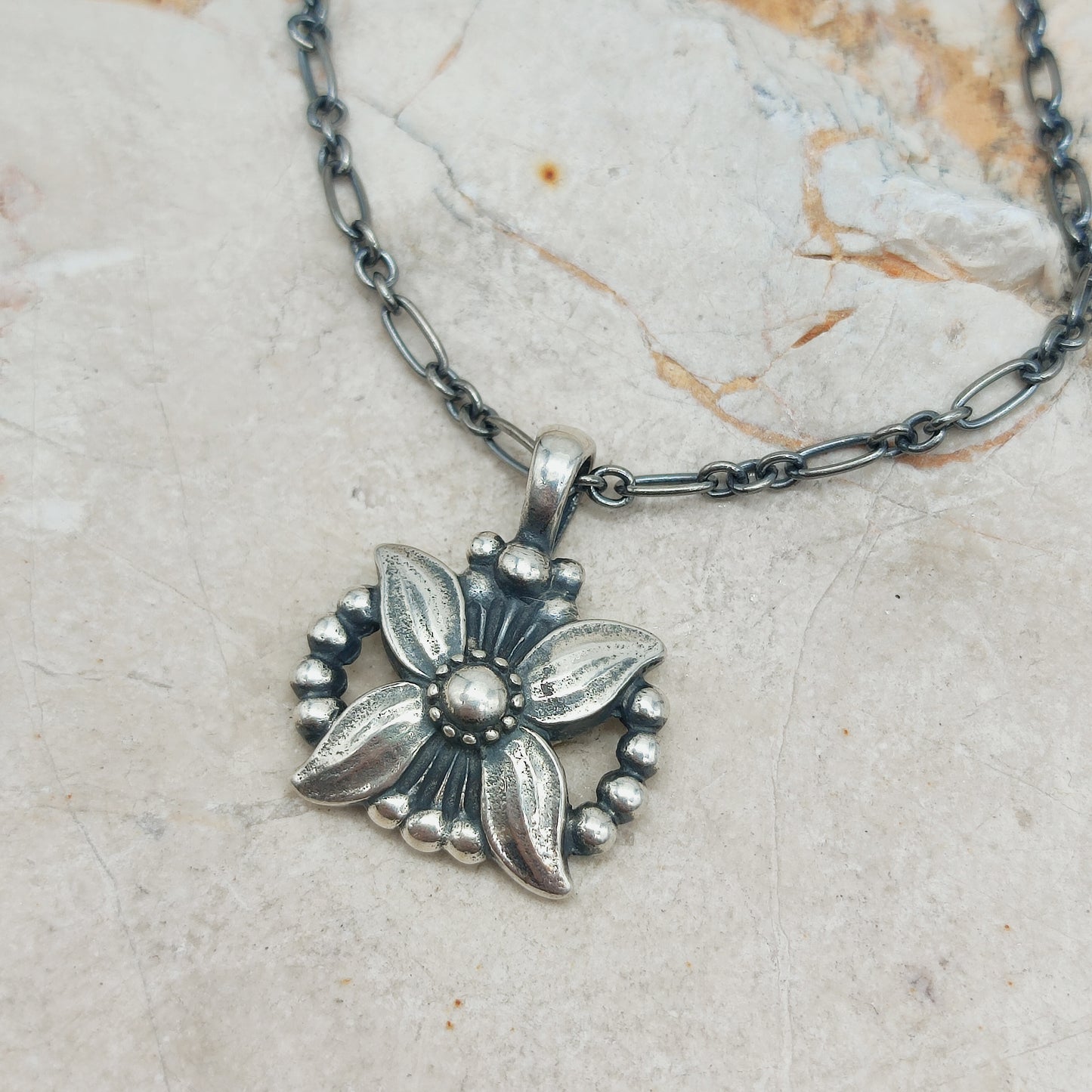 Silver Heritage pendant 1998 by Georg Jensen