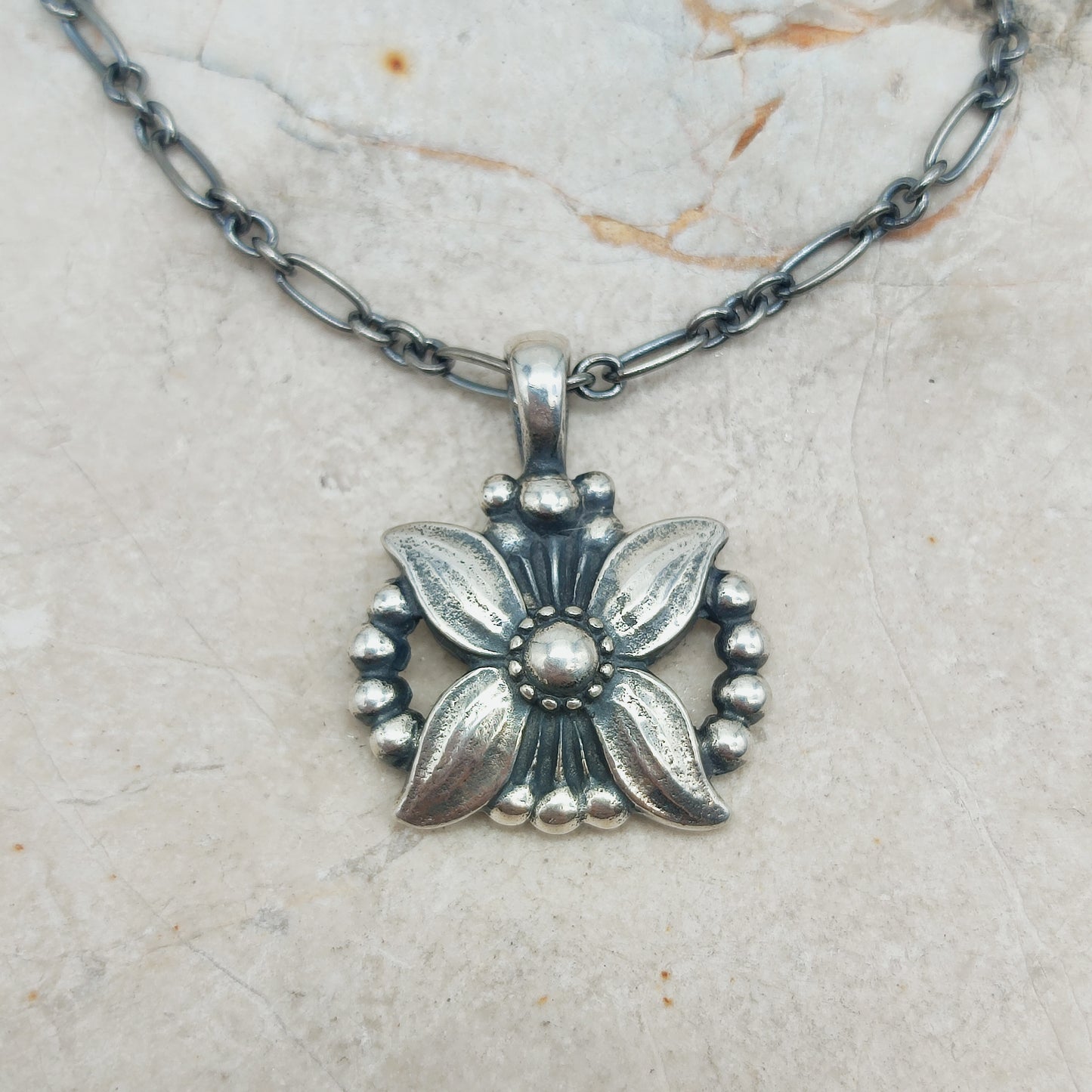 Silver Heritage pendant 1998 by Georg Jensen