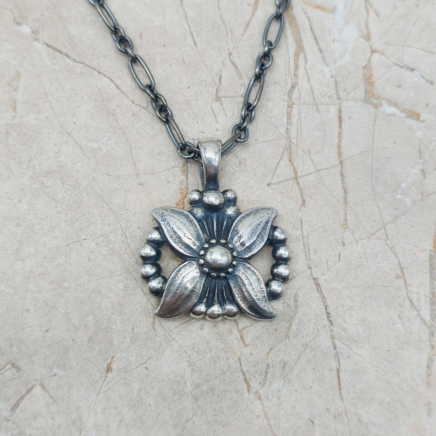 Silver Heritage pendant 1998 by Georg Jensen