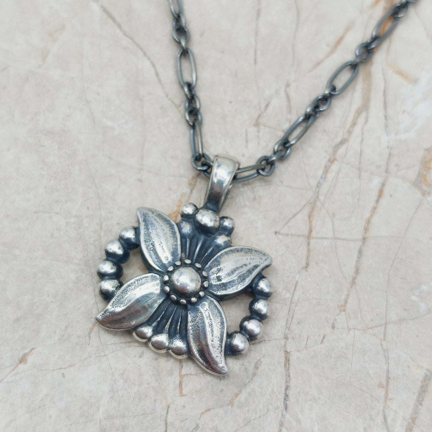 Silver Heritage pendant 1998 by Georg Jensen