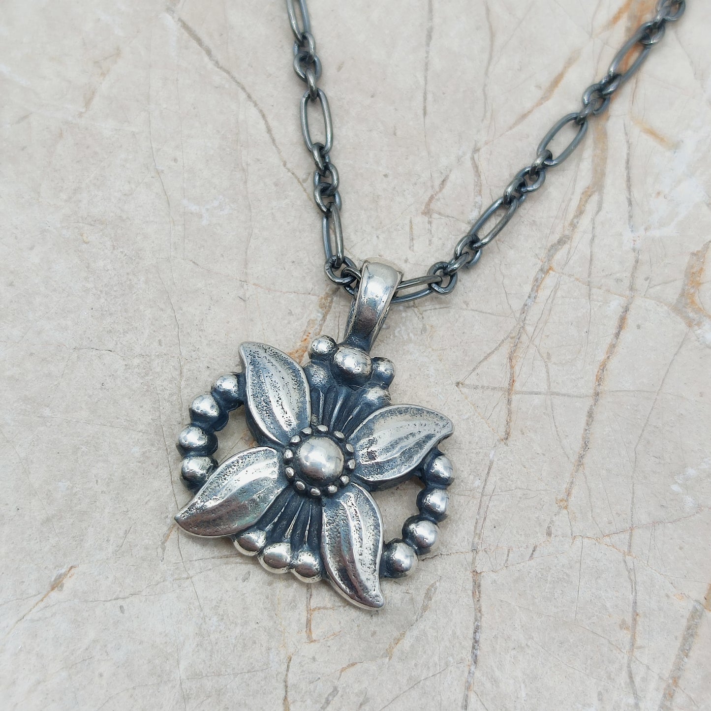 Silver Heritage pendant 1998 by Georg Jensen