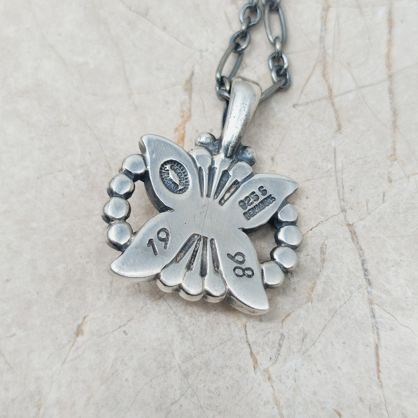 Silver Heritage pendant 1998 by Georg Jensen