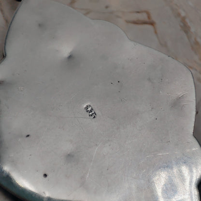 Vintage Art Deco Silver Flower pendant