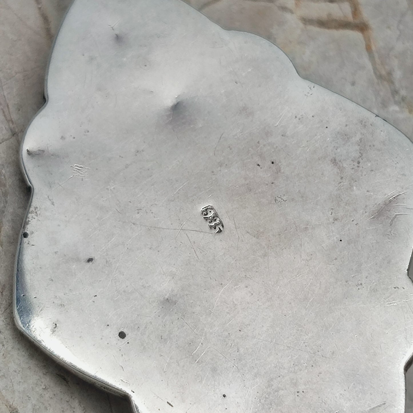 Vintage Art Deco Silver Flower pendant