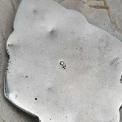 Vintage Art Deco Silver Flower pendant