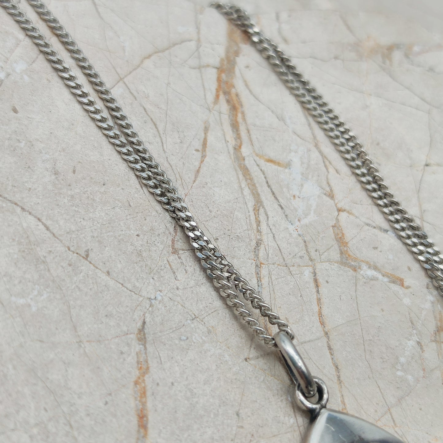 Vintage Art Deco Silver Flower pendant