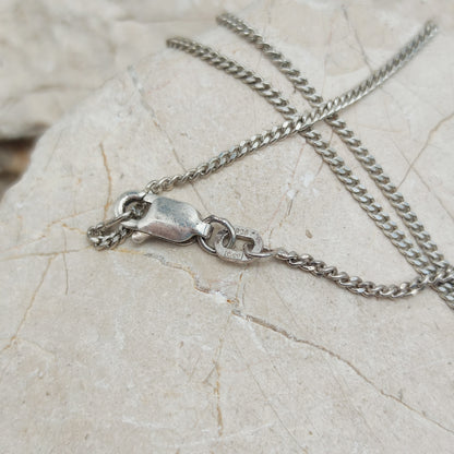 Vintage Art Deco Silver Flower pendant