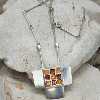 Enamel Pendant by Bjørn Sigurd Østern for David-Andersen