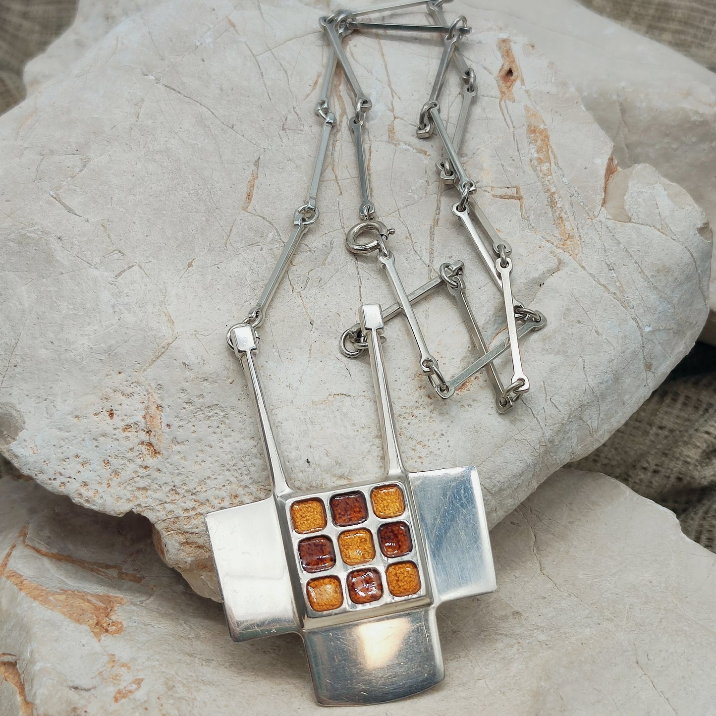 Enamel Pendant by Bjørn Sigurd Østern for David-Andersen