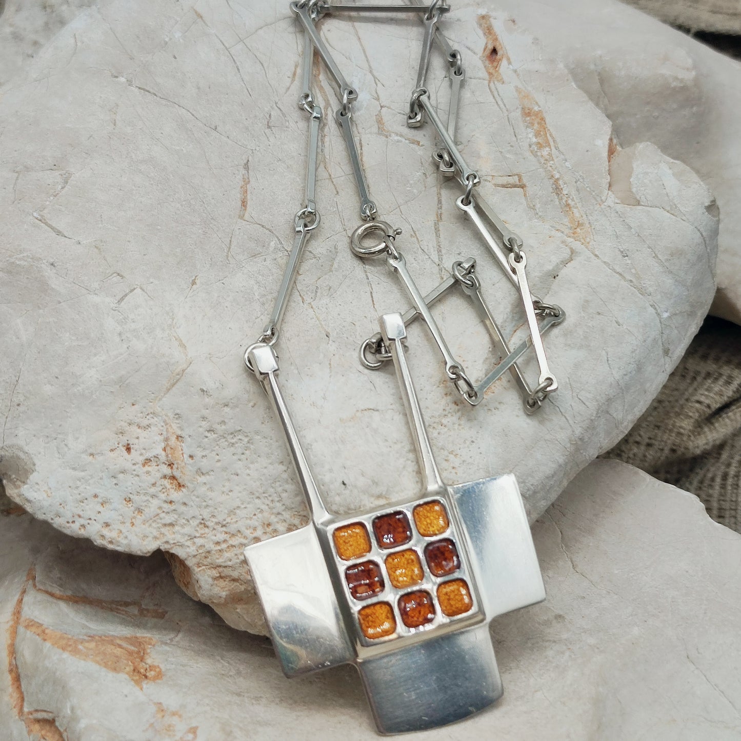 Enamel Pendant by Bjørn Sigurd Østern for David-Andersen