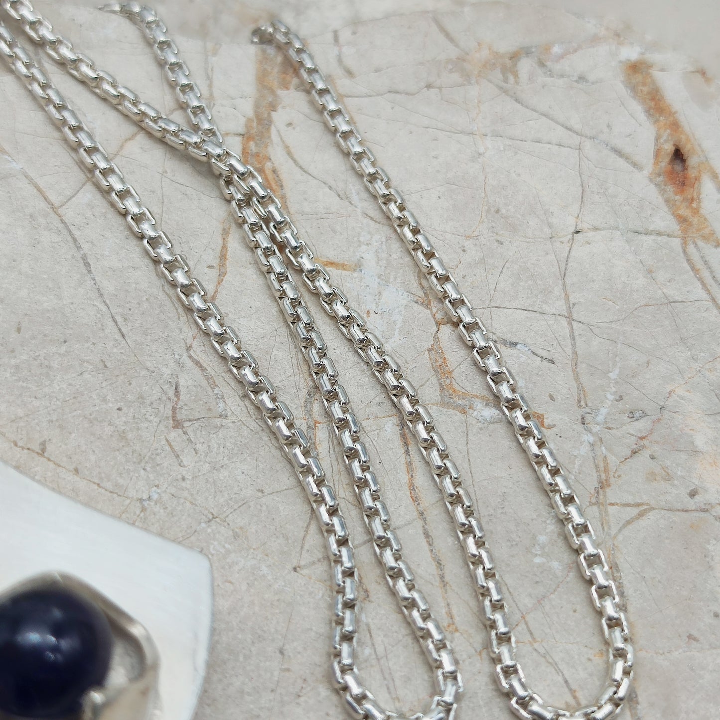 Vintage Modernist Silver Necklace with Amethyst by Kultaseppä Salovaara