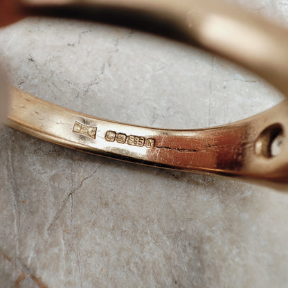 Vintage Gypsy Diamond Ring in 14K Rose Gold