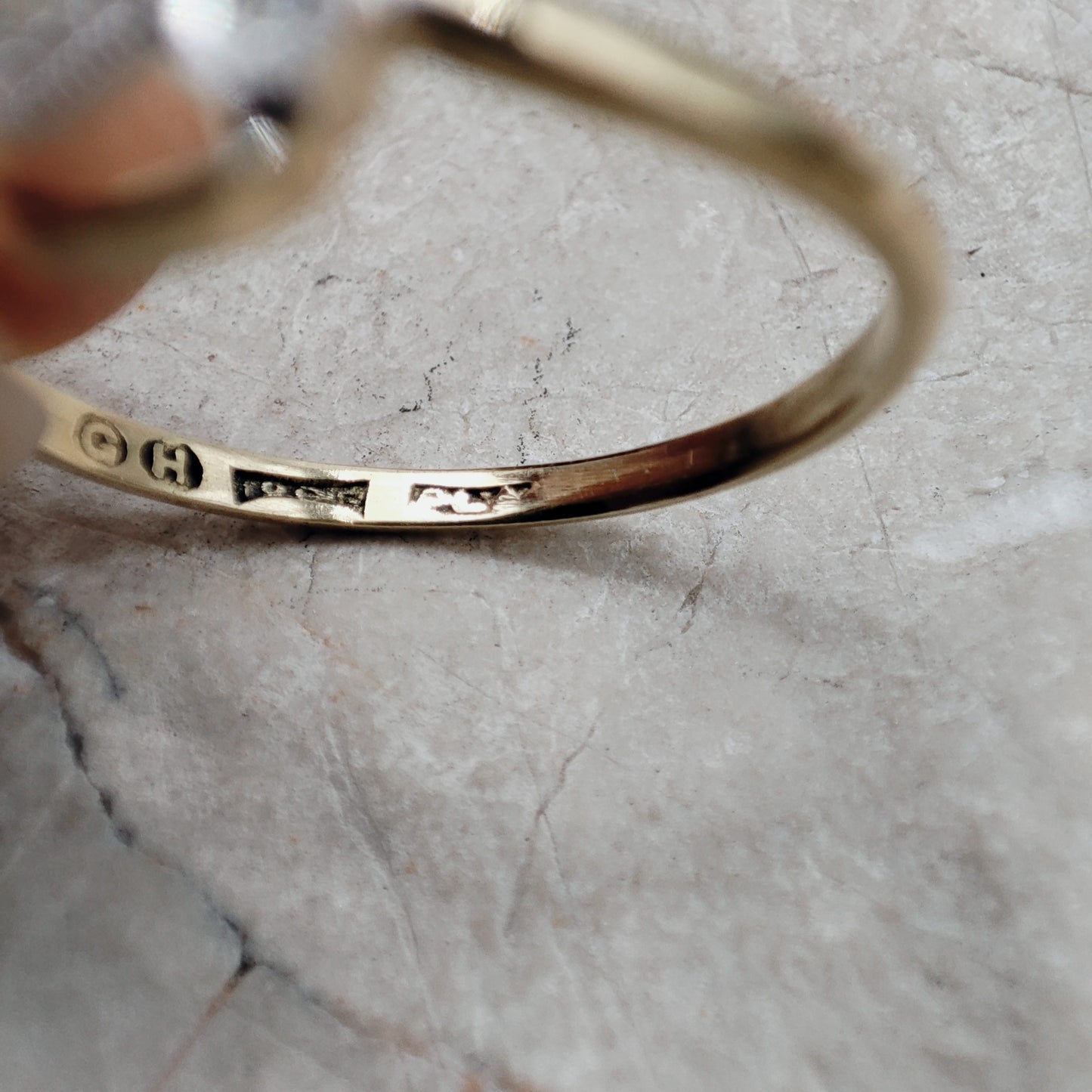 Antique Edwardian Three Stone Diamond Crossover Ring in 18k Gold and Platinum