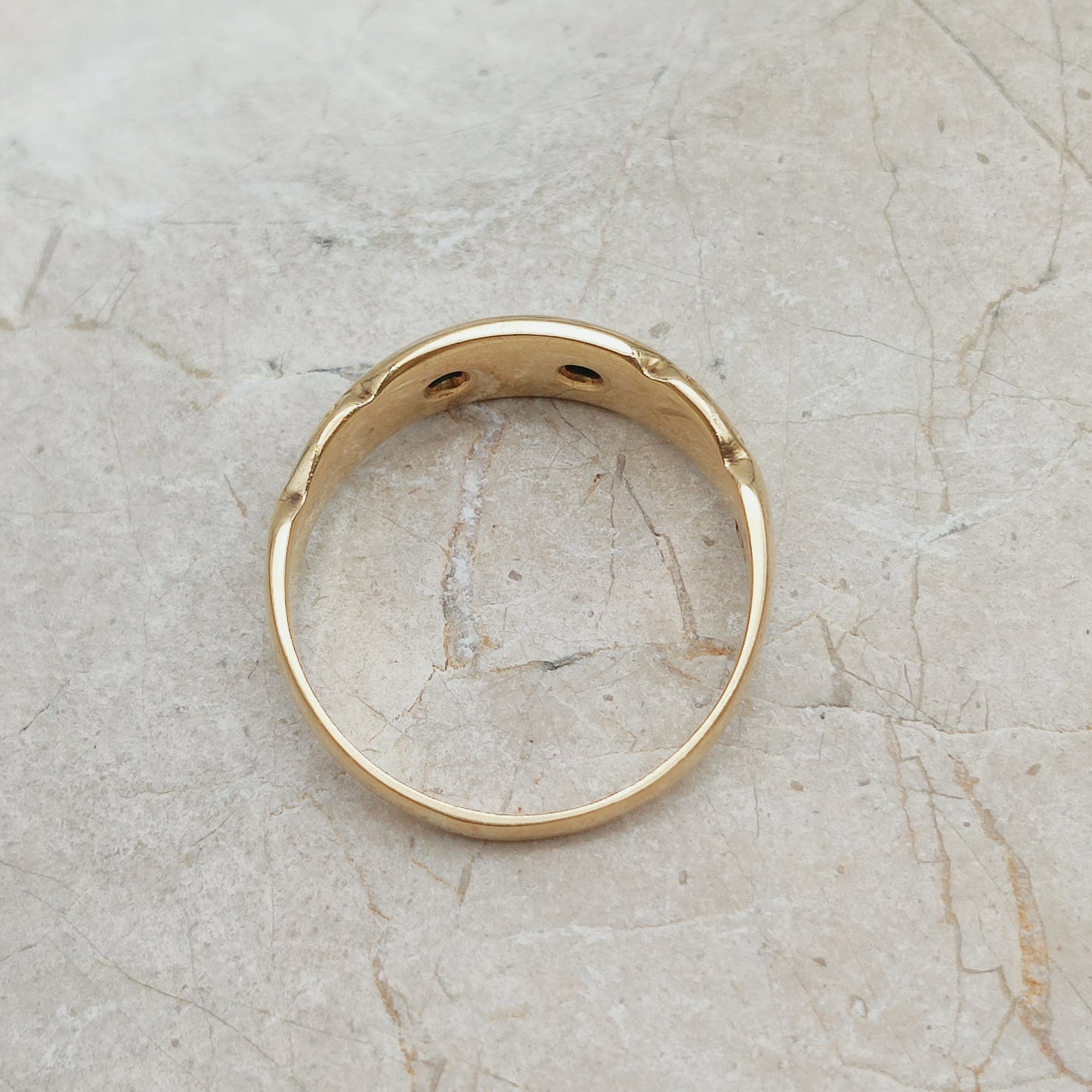 Antique Turquoise Five Stone Ring in 18K Gold  Birmingham 1912