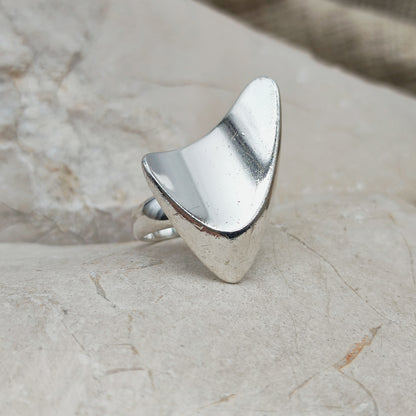 Georg Jensen Boomerang ring zilver design 120 Henning Koppel