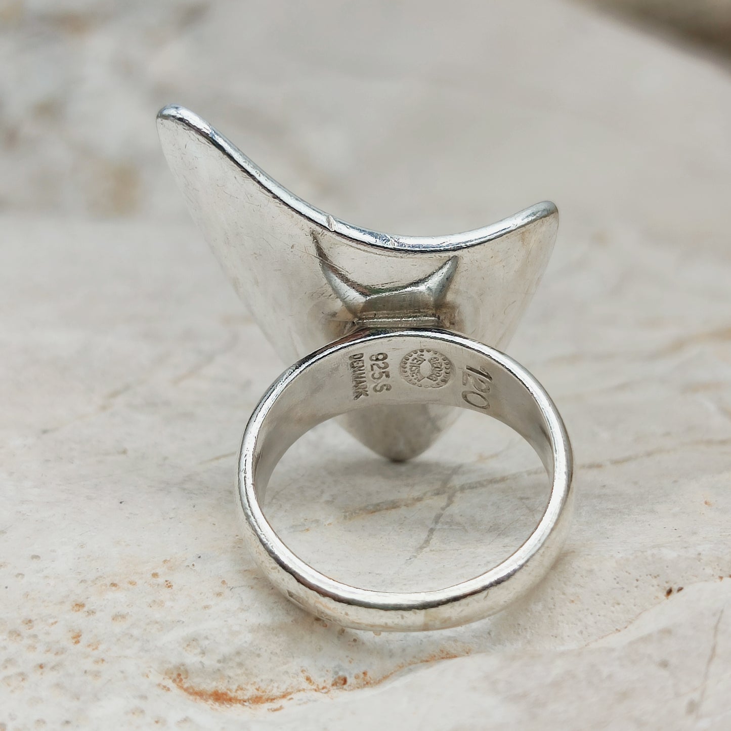 Georg Jensen Boomerang ring by Henning Koppel