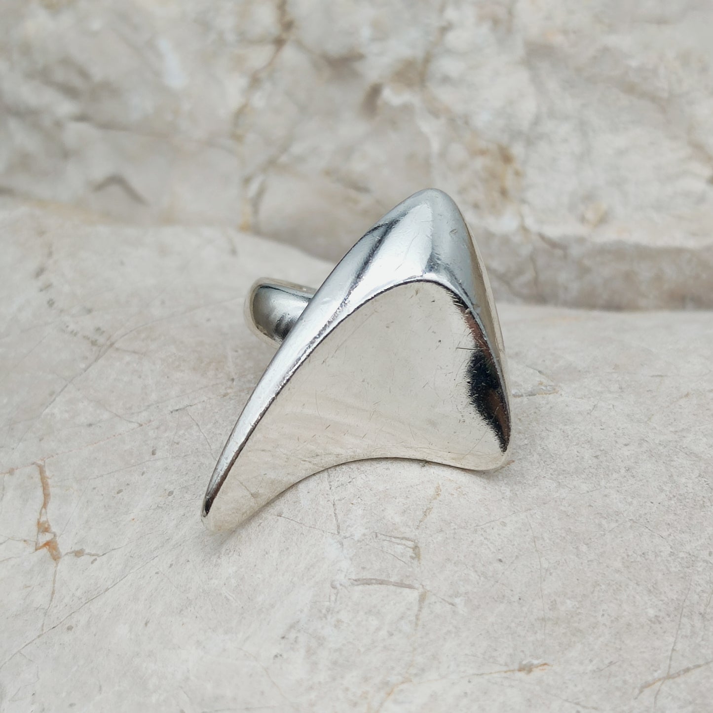 Georg Jensen Boomerang ring by Henning Koppel