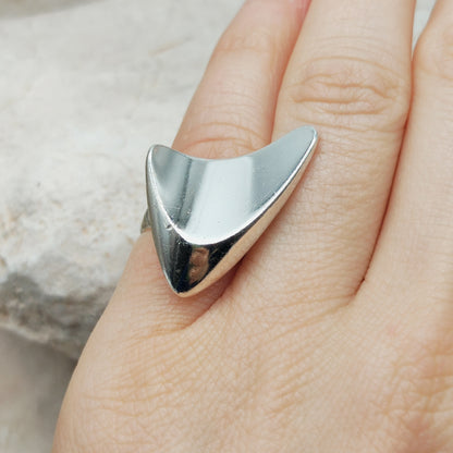 Georg Jensen Boomerang ring by Henning Koppel