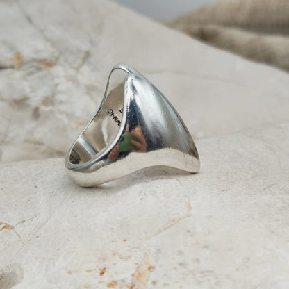 Vintage Asymmetrical Silver Ring designed by Bent Gabrielsen for Hans Hansen