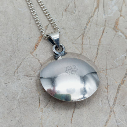 Vintage silver pendant with Rose Quartz by Niels Erik From