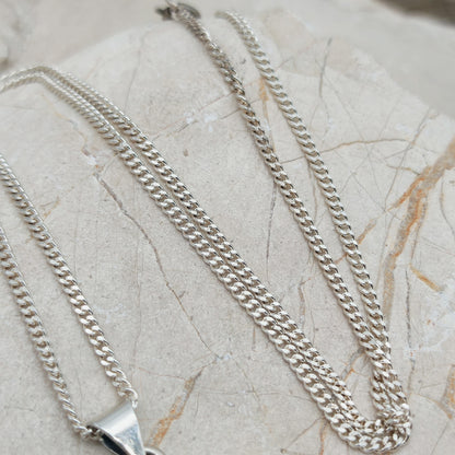 Vintage silver pendant with Rose Quartz by Niels Erik From