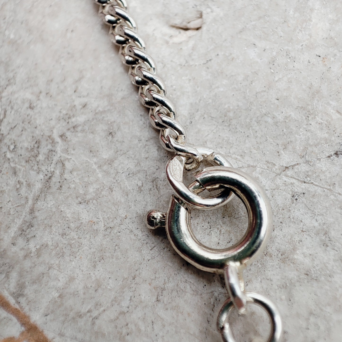 Vintage modernist necklace by Niels Erik From with Rhodochrosite