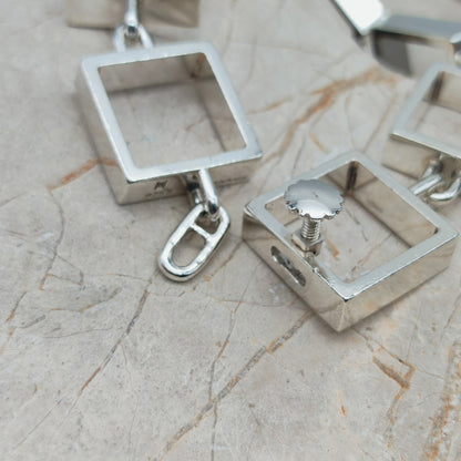 Heavy Iconic Vintage Silver Squares Bracelet by Hans Hansen