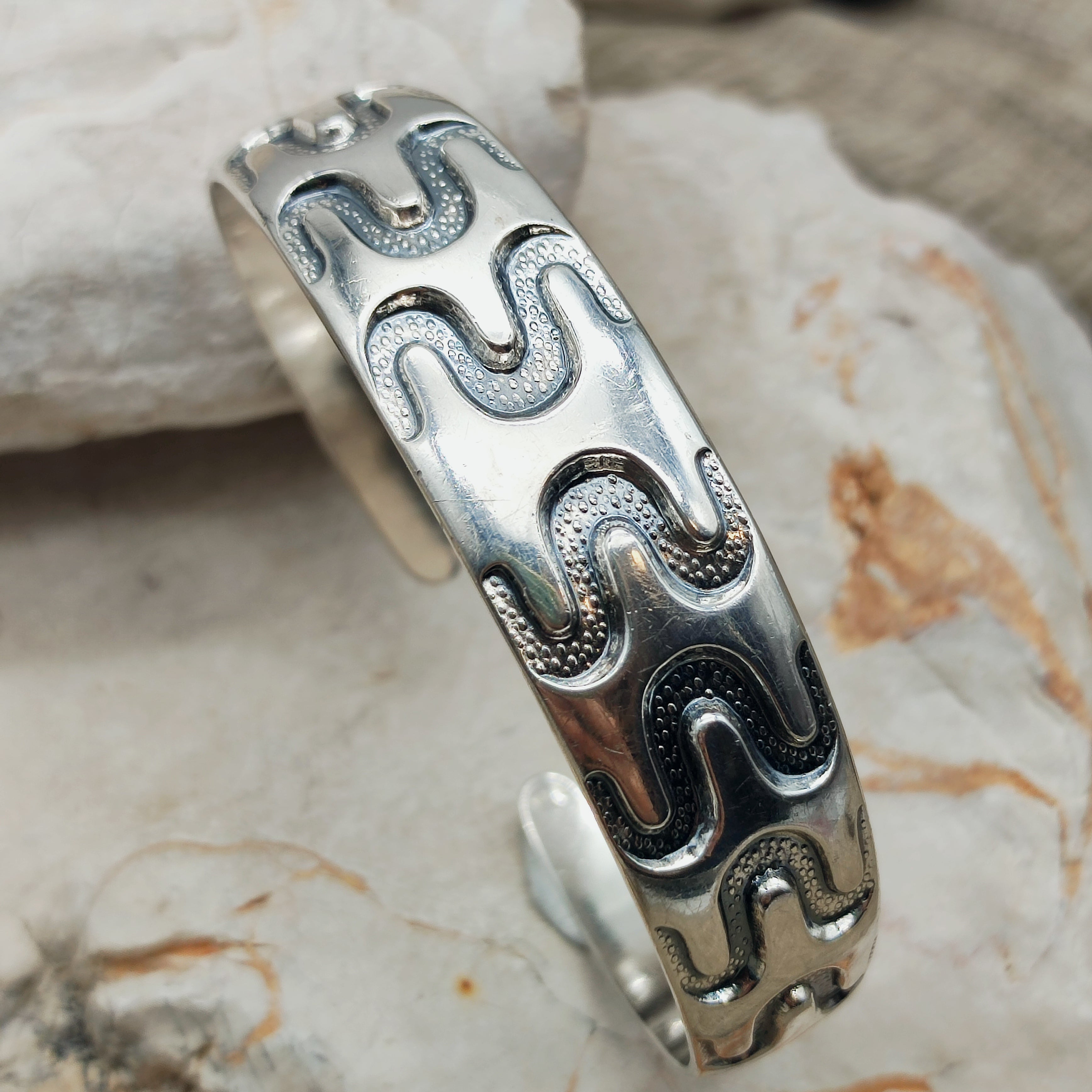 Silver Viking Copy Bracelet by Toril Bjorg for David Andersen – Feniks